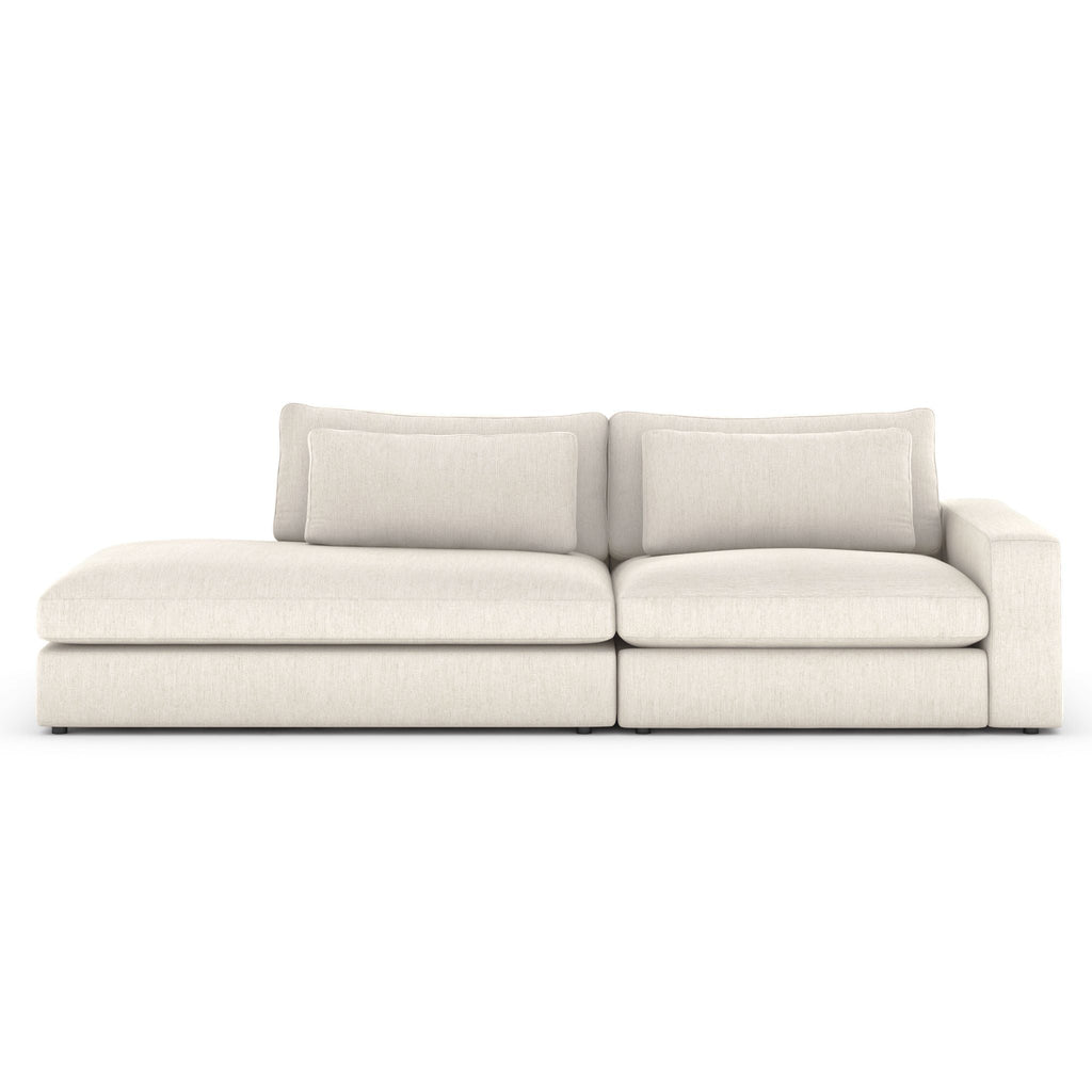 Monroe 2 PC Sectional with Bumper Chaise - Sage InteriorsFH