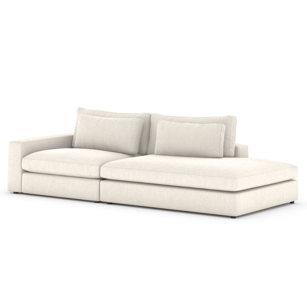 Monroe 2 PC Sectional with Bumper Chaise - Sage InteriorsFH