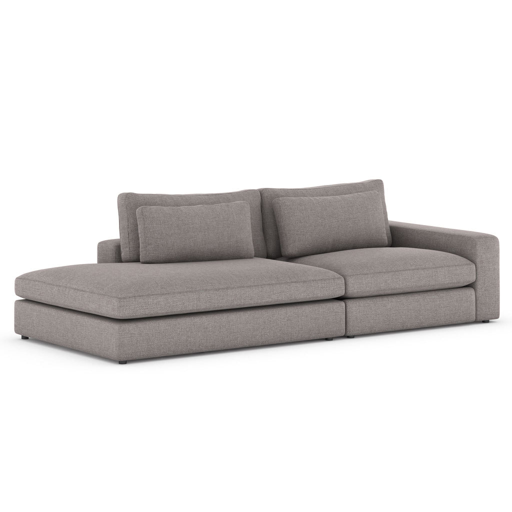 Monroe 2 PC Sectional with Bumper Chaise - Sage InteriorsFH