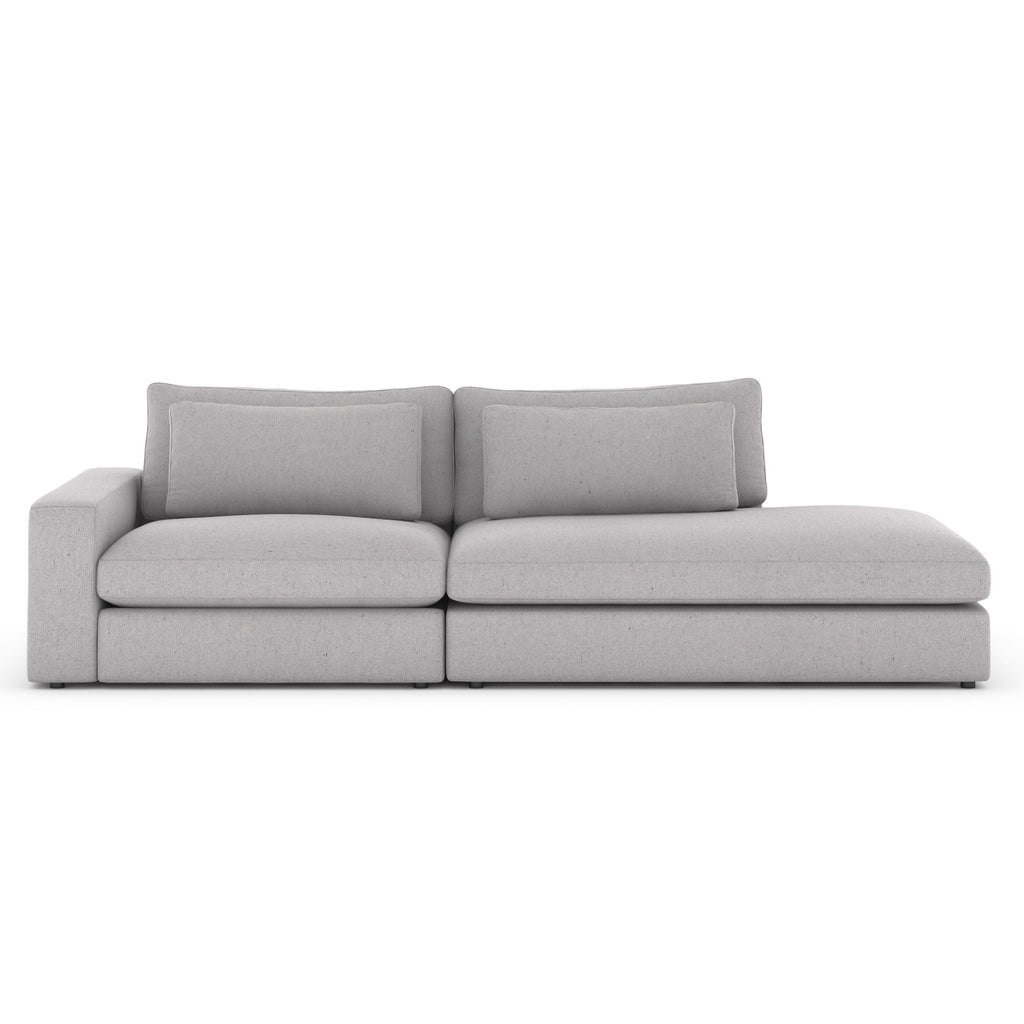 Monroe 2 PC Sectional with Bumper Chaise - Sage InteriorsFH