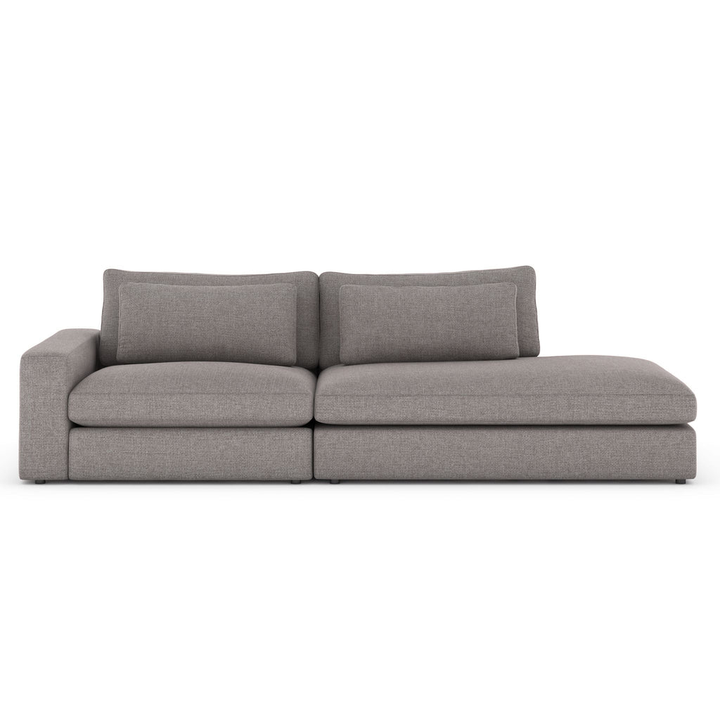 Monroe 2 PC Sectional with Bumper Chaise - Sage InteriorsFH