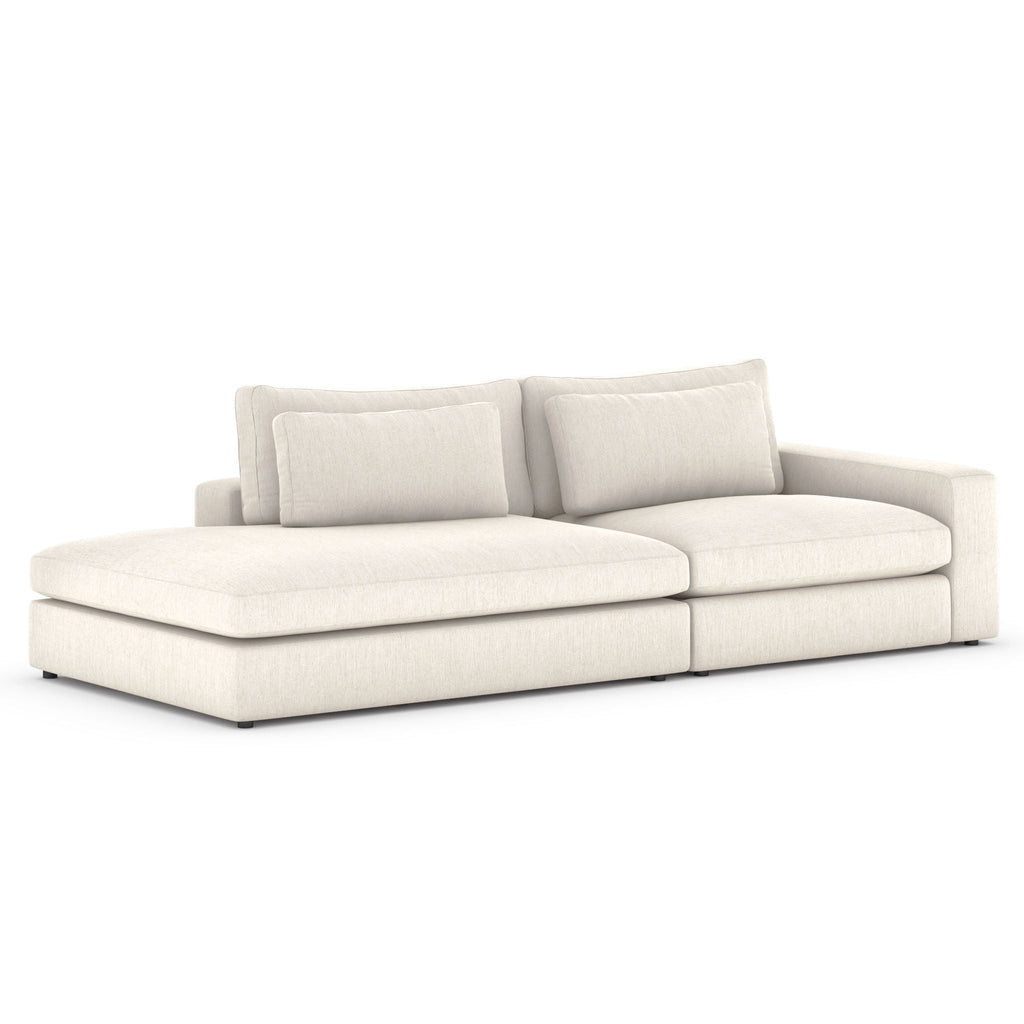 Monroe 2 PC Sectional with Bumper Chaise - Sage InteriorsFH