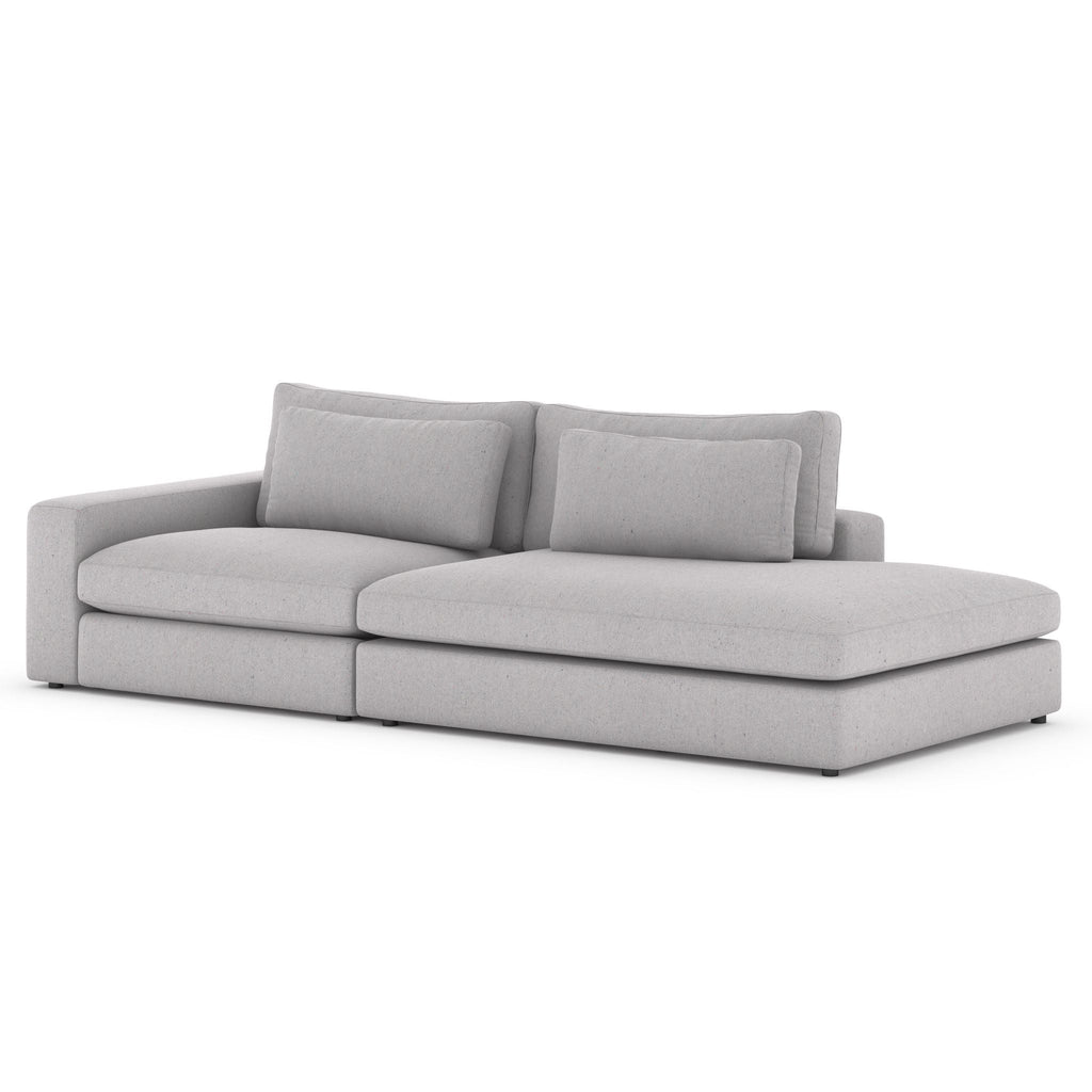 Monroe 2 PC Sectional with Bumper Chaise - Sage InteriorsFH