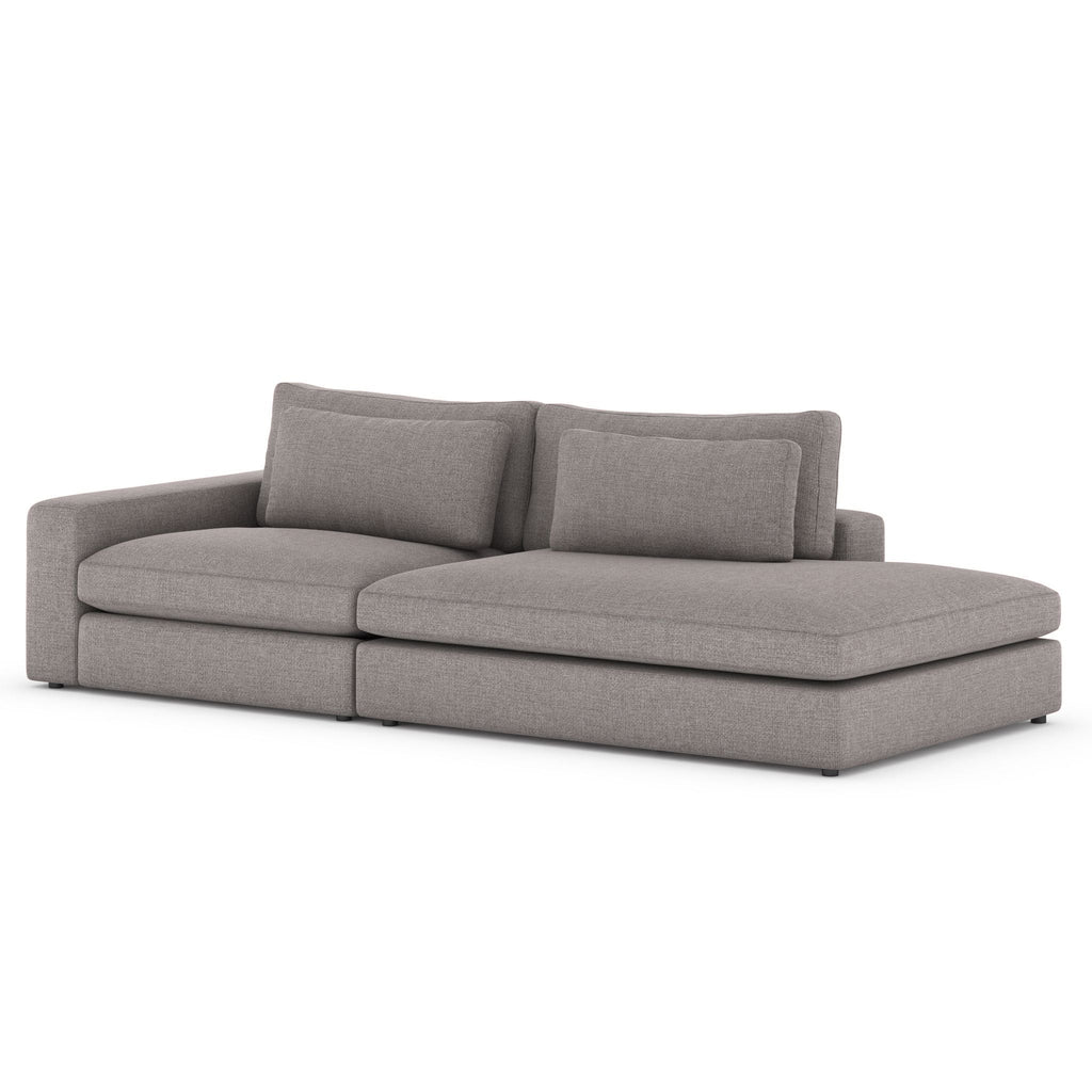 Monroe 2 PC Sectional with Bumper Chaise - Sage InteriorsFH