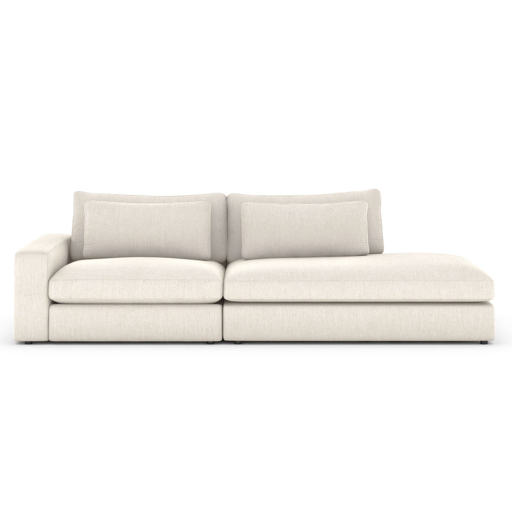 Monroe 2 PC Sectional with Bumper Chaise - Sage InteriorsFH