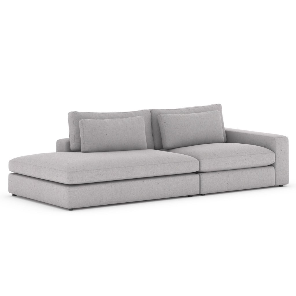 Monroe 2 PC Sectional with Bumper Chaise - Sage InteriorsFH