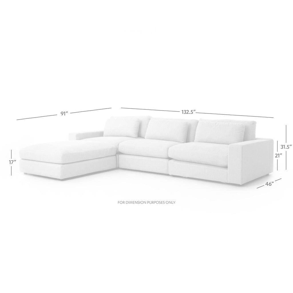 Monroe 3 PC Sofa Sectional - Sage InteriorsFHSectional