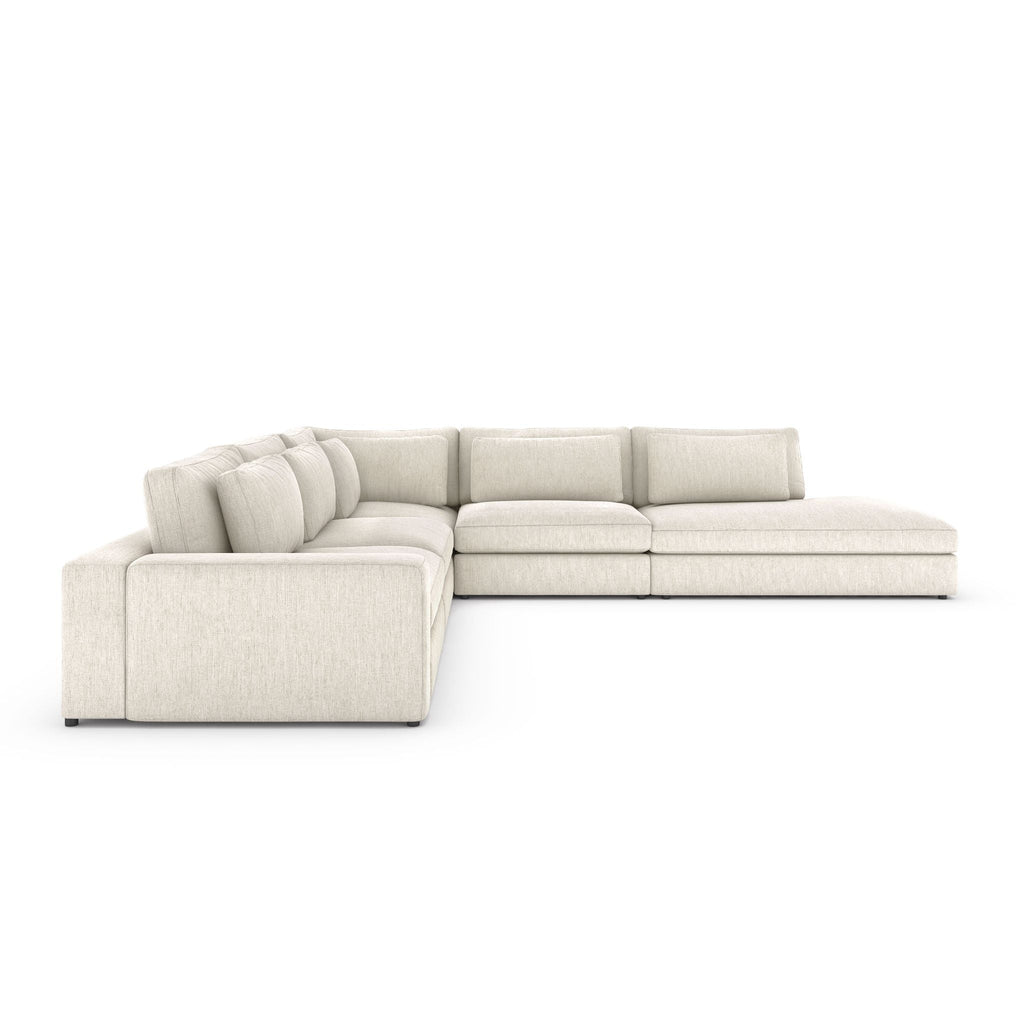 Monroe 4 PC Sectional with Bumper Chaise - Sage InteriorsFH