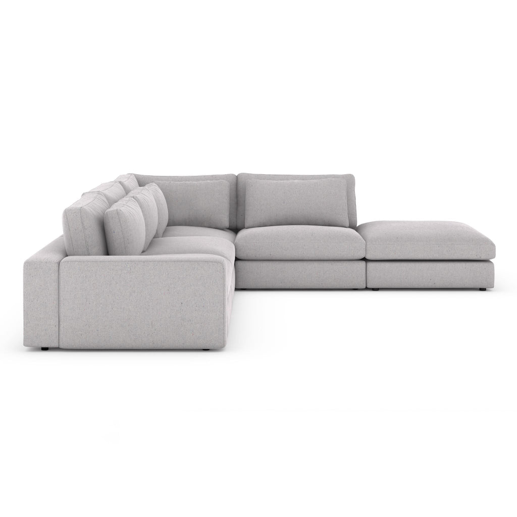 Monroe 4 PC Sectional with Ottoman - Sage InteriorsFH