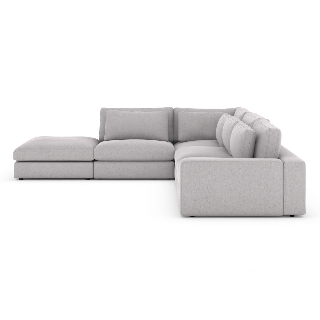 Monroe 4 PC Sectional with Ottoman - Sage InteriorsFH