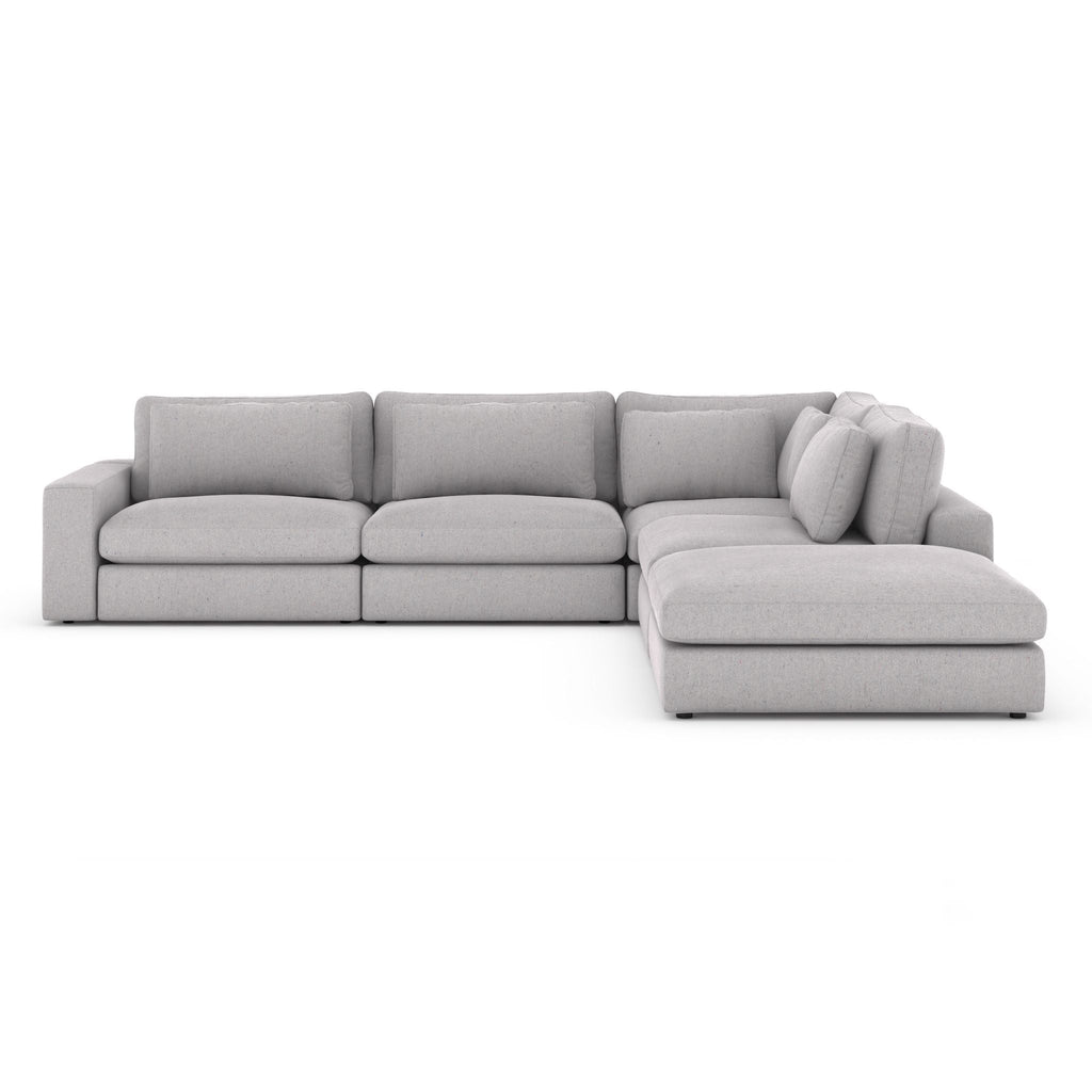 Monroe 4 PC Sectional with Ottoman - Sage InteriorsFH