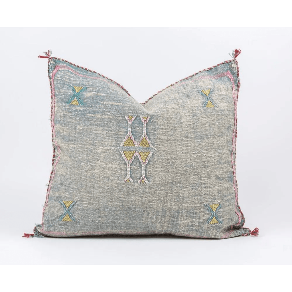 Musa Handmade Moroccan Cactus Silk Pillow - Sage InteriorsBryar Wolf