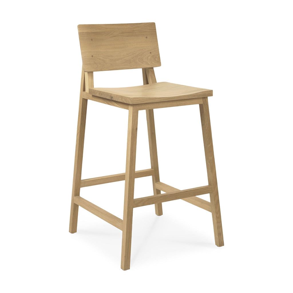 N Bar + Counter Stool, Oak - Sage Interiorsethnicraft