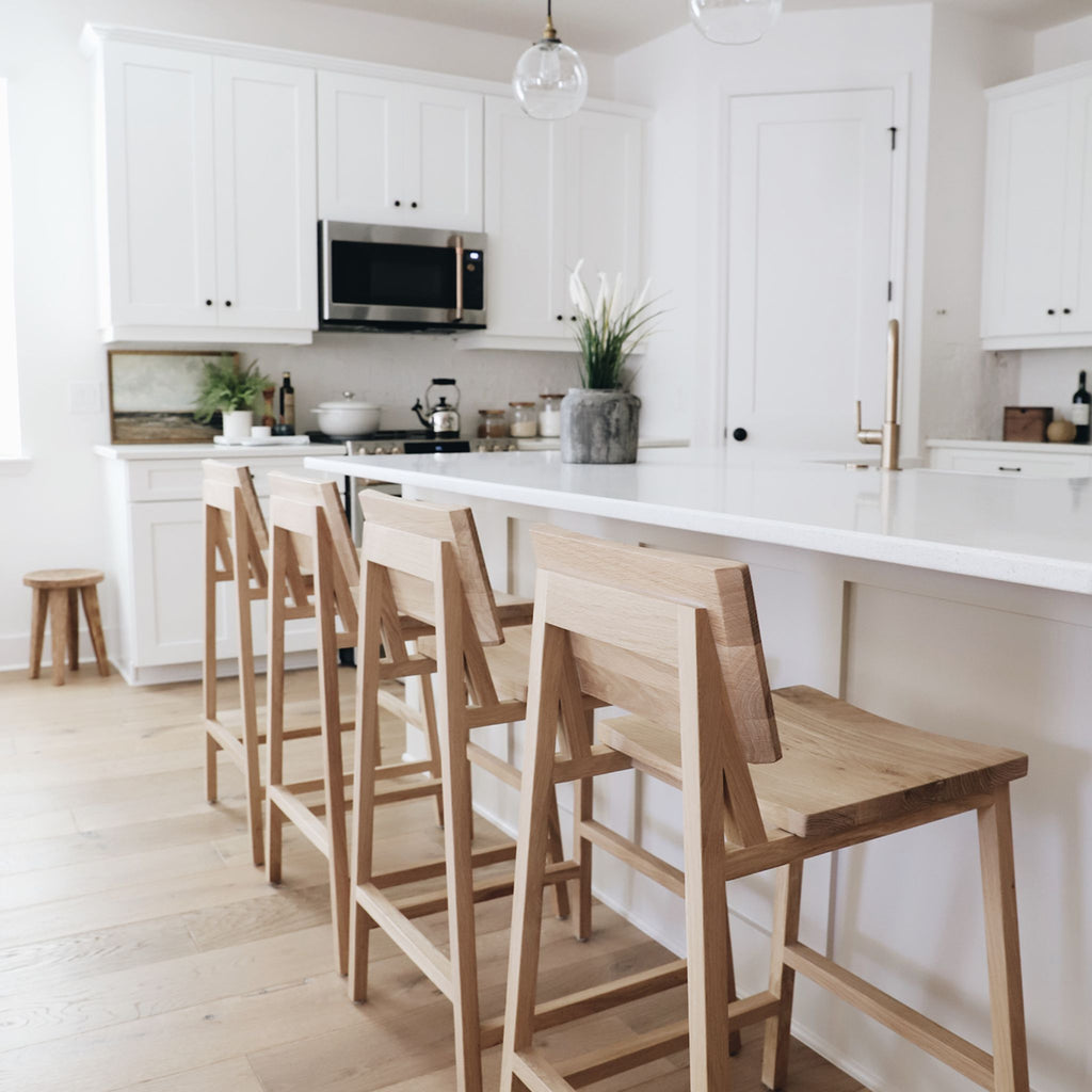 N Bar + Counter Stool, Oak - Sage Interiorsethnicraft