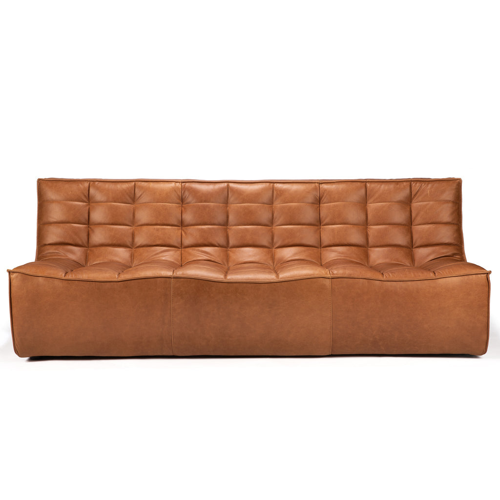 N701 Sofa - 3 Seater - Old Saddle - Sage Interiorsethnicraft