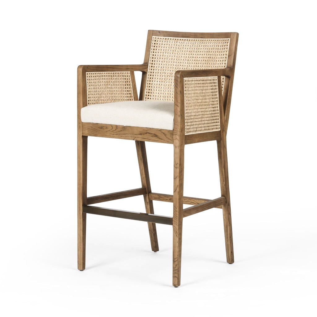 Natural Cane Bar Stool - Sage InteriorsFH