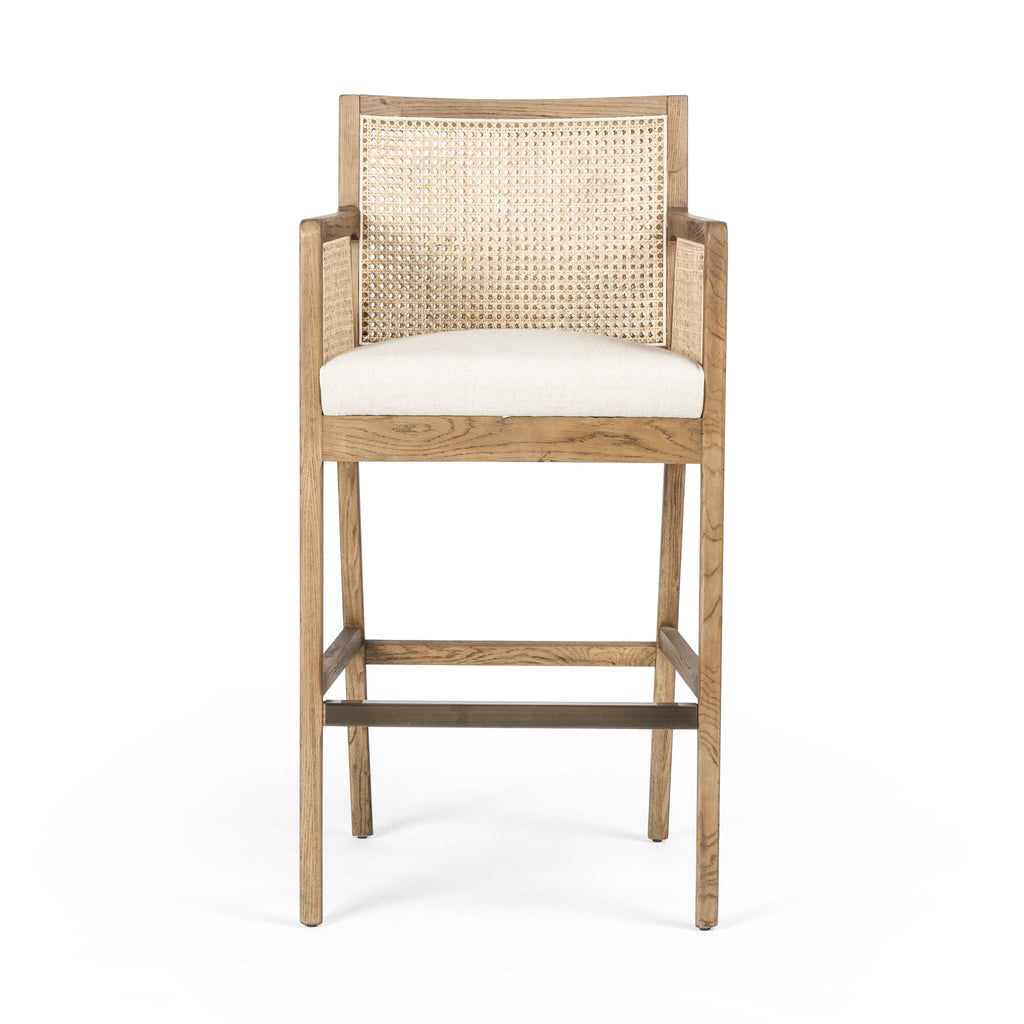 Natural Cane Bar Stool - Sage InteriorsFH