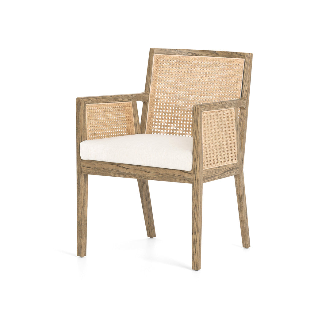 Natural Cane Dining Arm Chair - Sage InteriorsFH