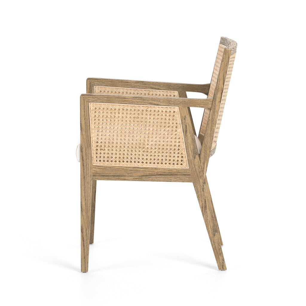 Natural Cane Dining Arm Chair - Sage InteriorsFH