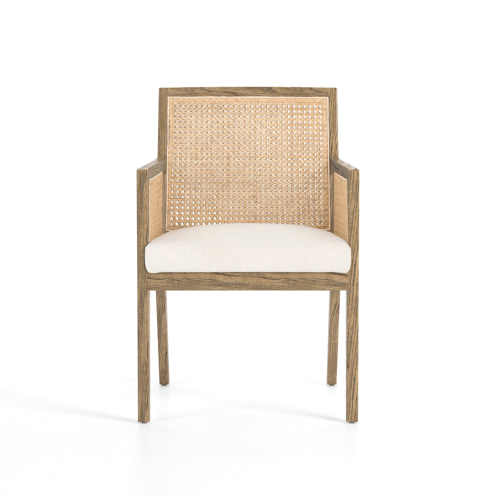 Natural Cane Dining Arm Chair - Sage InteriorsFH