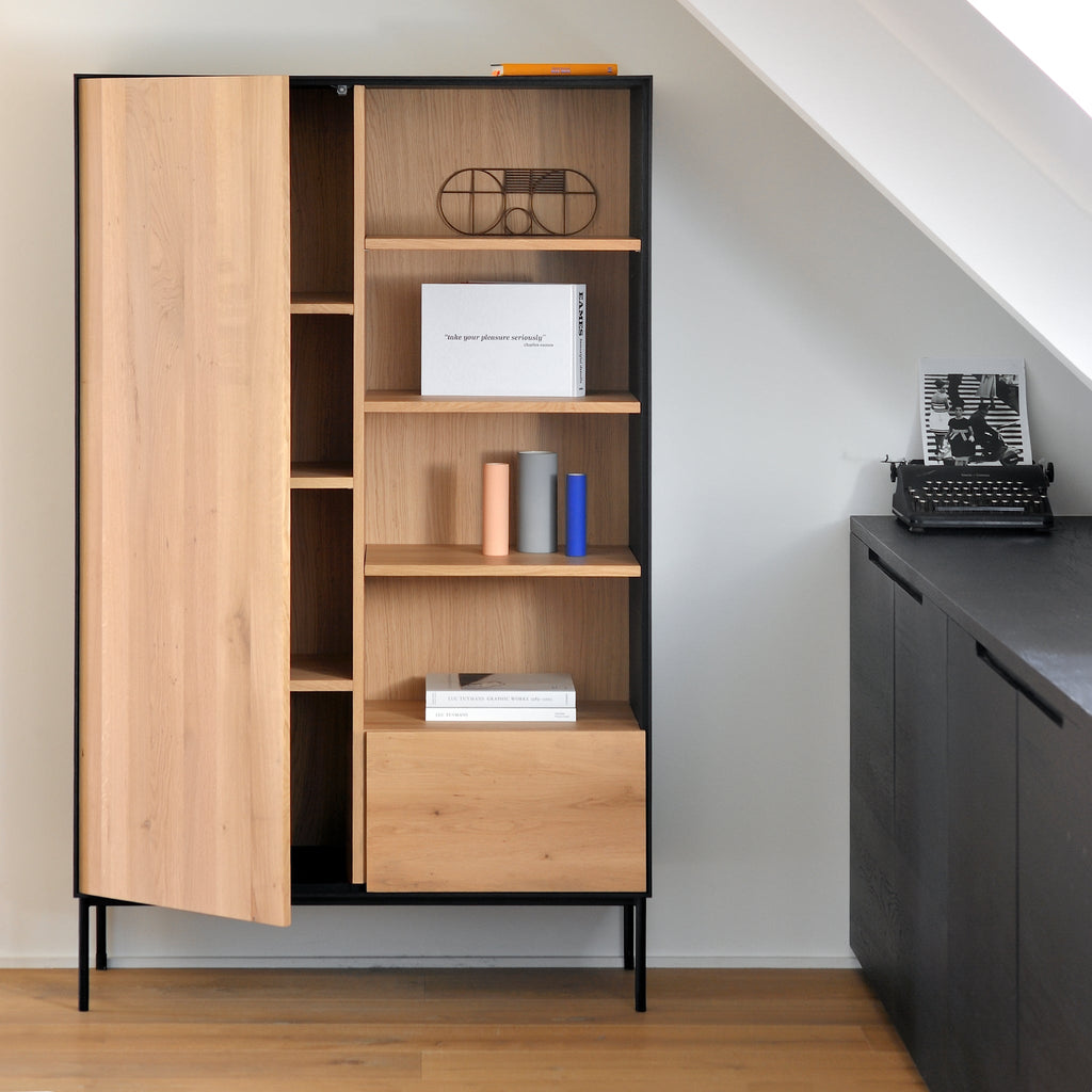 Oak Blackbird Storage Cupboard - Sage Interiorsethnicraft