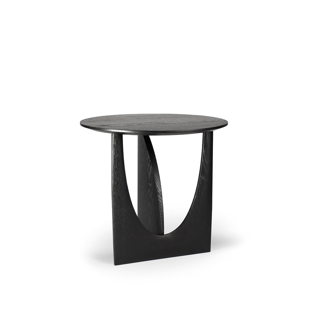 Oak Geometric side table 20 x 20 x 20 - Sage Interiorsethnicraft