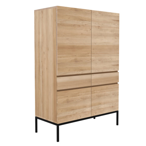 Oak Ligna storage cupboard - Sage Interiorsethnicraft