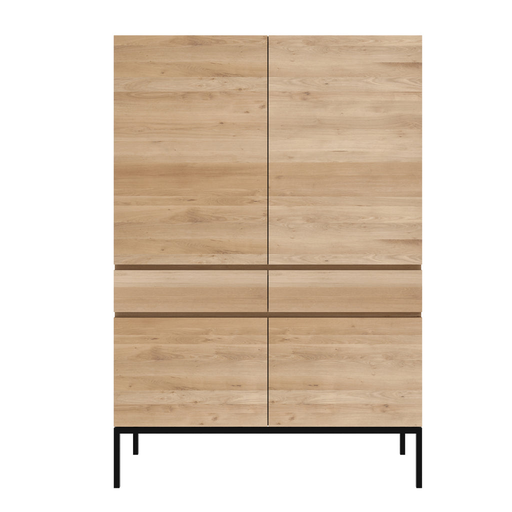 Oak Ligna storage cupboard - Sage Interiorsethnicraft