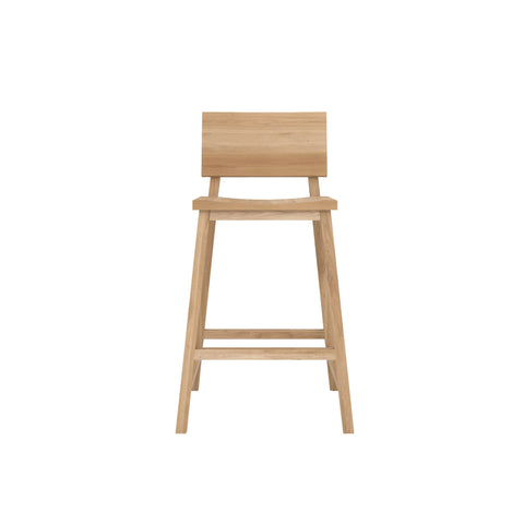 Oak N3 Counter Stool 19 x 20 x 36 - Sage Interiorsethnicraft