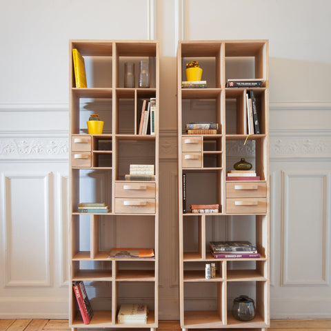 Oak Pirouette Book Rack - Sage InteriorsETHNICRAFTBookcase