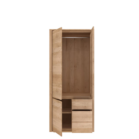 Oak Shadow dresser - 3 doors - 2 drawers 45 x 24 x 79 - Sage Interiorsethnicraft