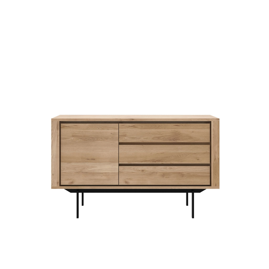 Oak Shadow Sideboard, 3 Drawers - Sage Interiorsethnicraft