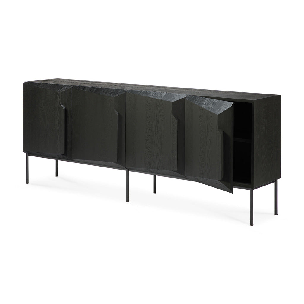 Oak Stairs Black Sideboard - Sage Interiorsethnicraftsideboard