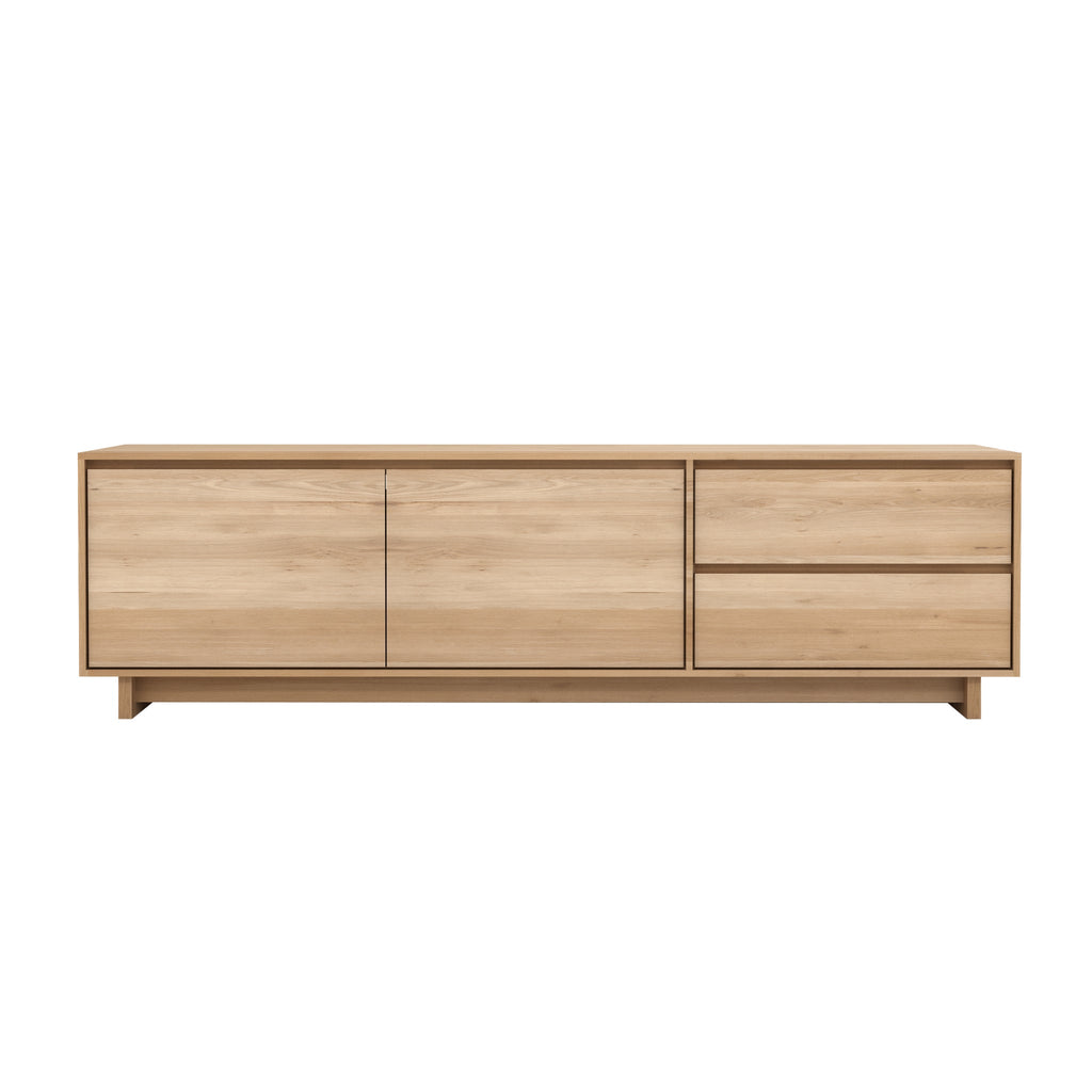 Oak Wave TV cupboard 83 x 18 x 24 - Sage InteriorsETHNICRAFT