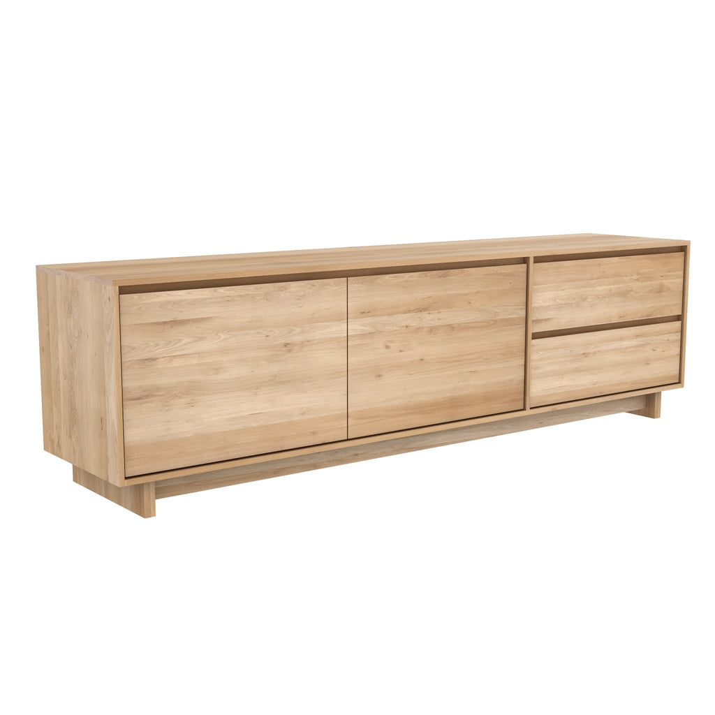 Oak Wave TV cupboard 83 x 18 x 24 - Sage InteriorsETHNICRAFT