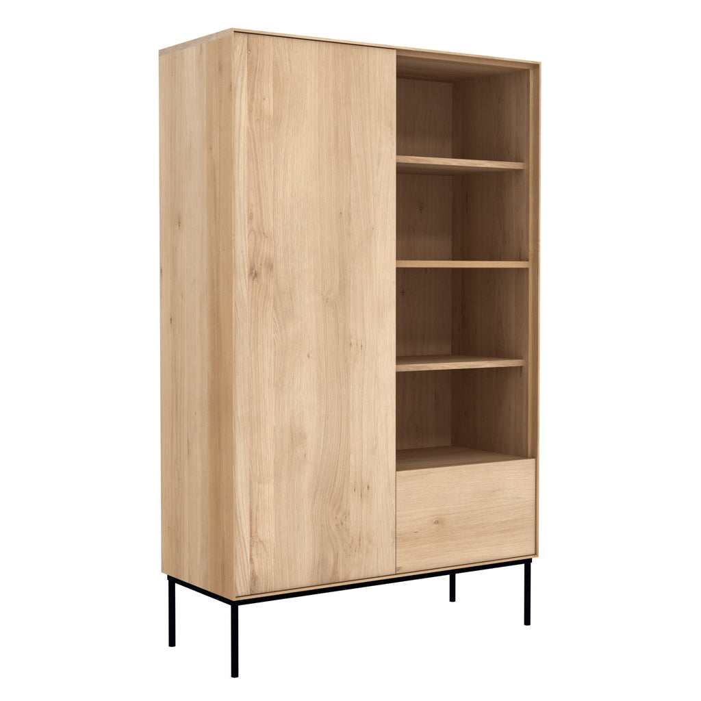 Oak Whitebird storage cupboard 43 x 18 x 70 - Sage Interiorsethnicraft