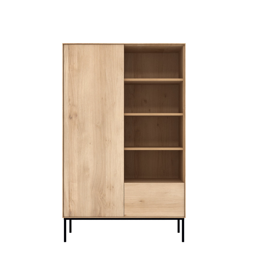 Oak Whitebird storage cupboard 43 x 18 x 70 - Sage Interiorsethnicraft