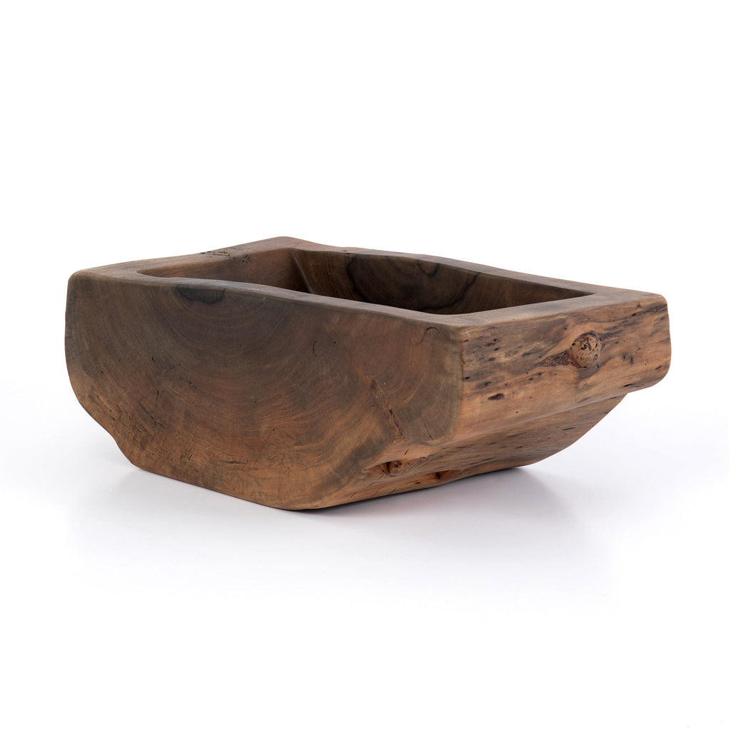 Ochre Reclaimed Wood Bowl - Sage InteriorsFHbowl