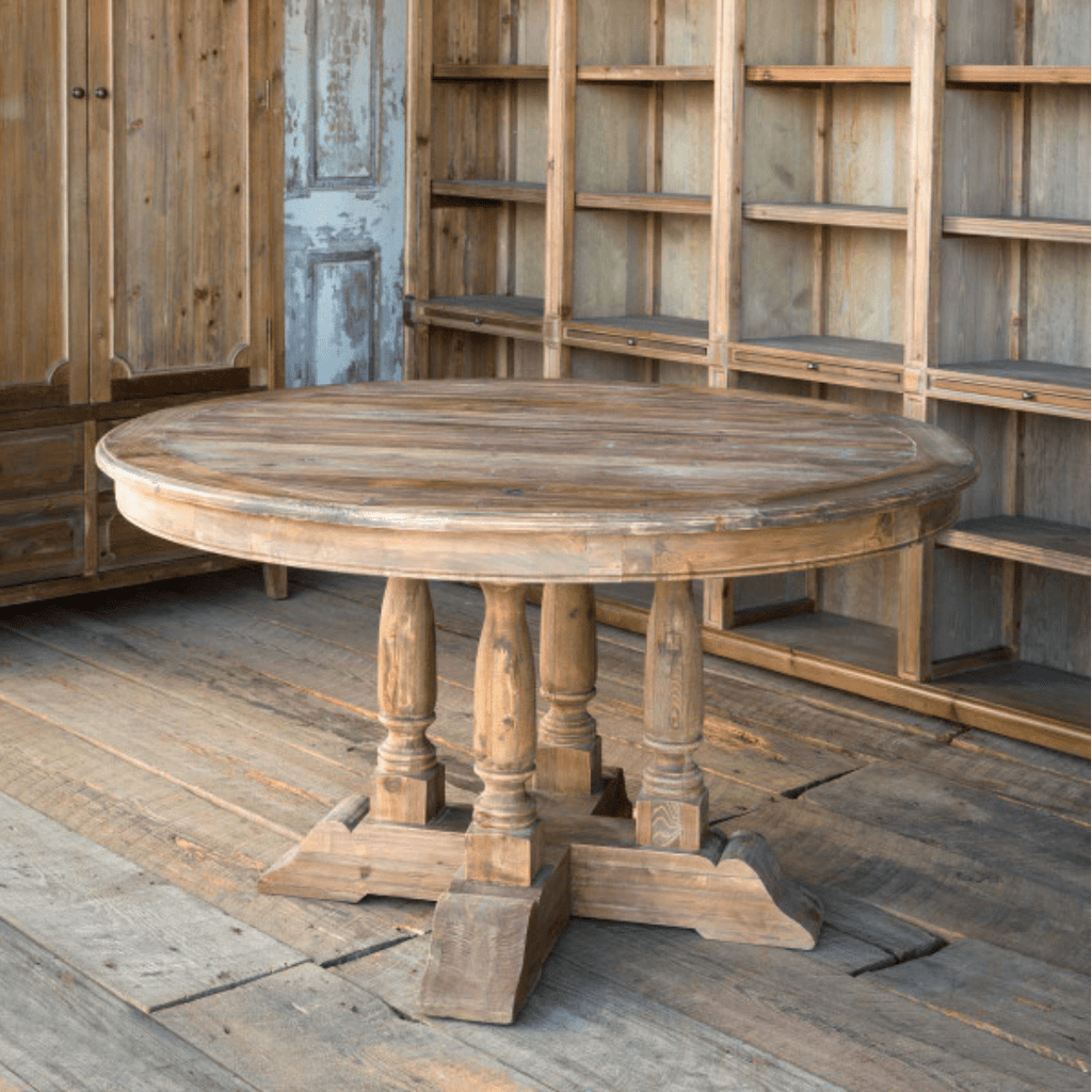 Old Pine Balustrade Table - Sage InteriorsPark Hill