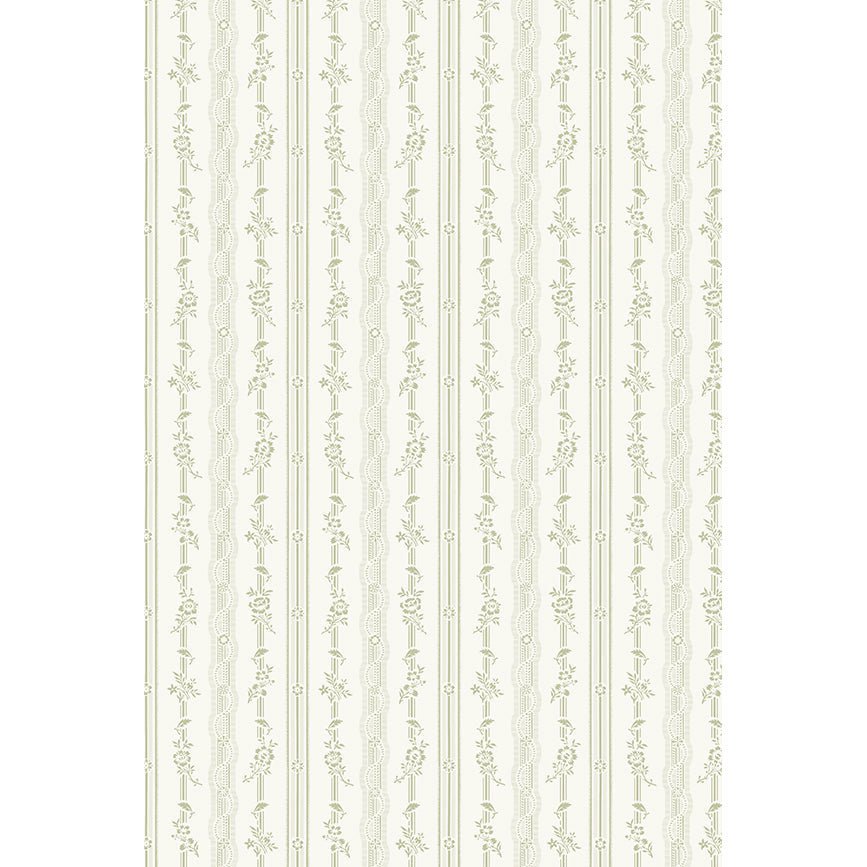 Orleans Stripe Wallpaper - Sage InteriorsFarrow & BallWallpaper