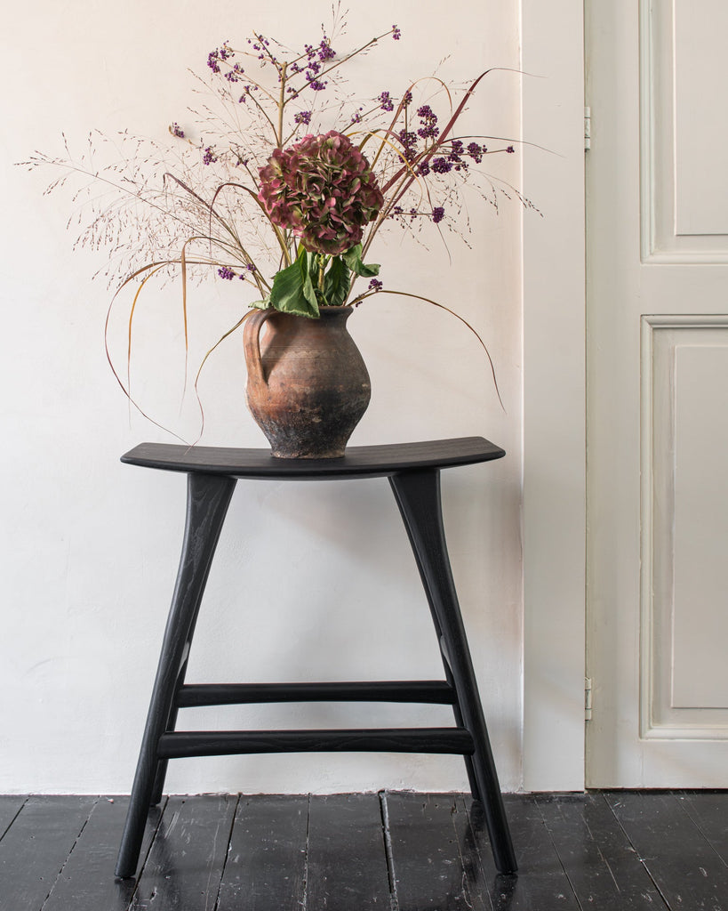 Osso Stool, Black Oak - Sage Interiorsethnicraft