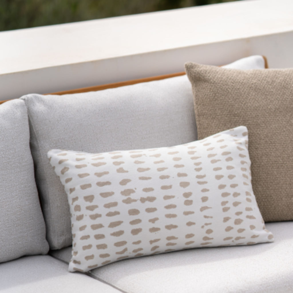 Outdoor Cushion, White Dots - Sage InteriorsethnicraftCushion