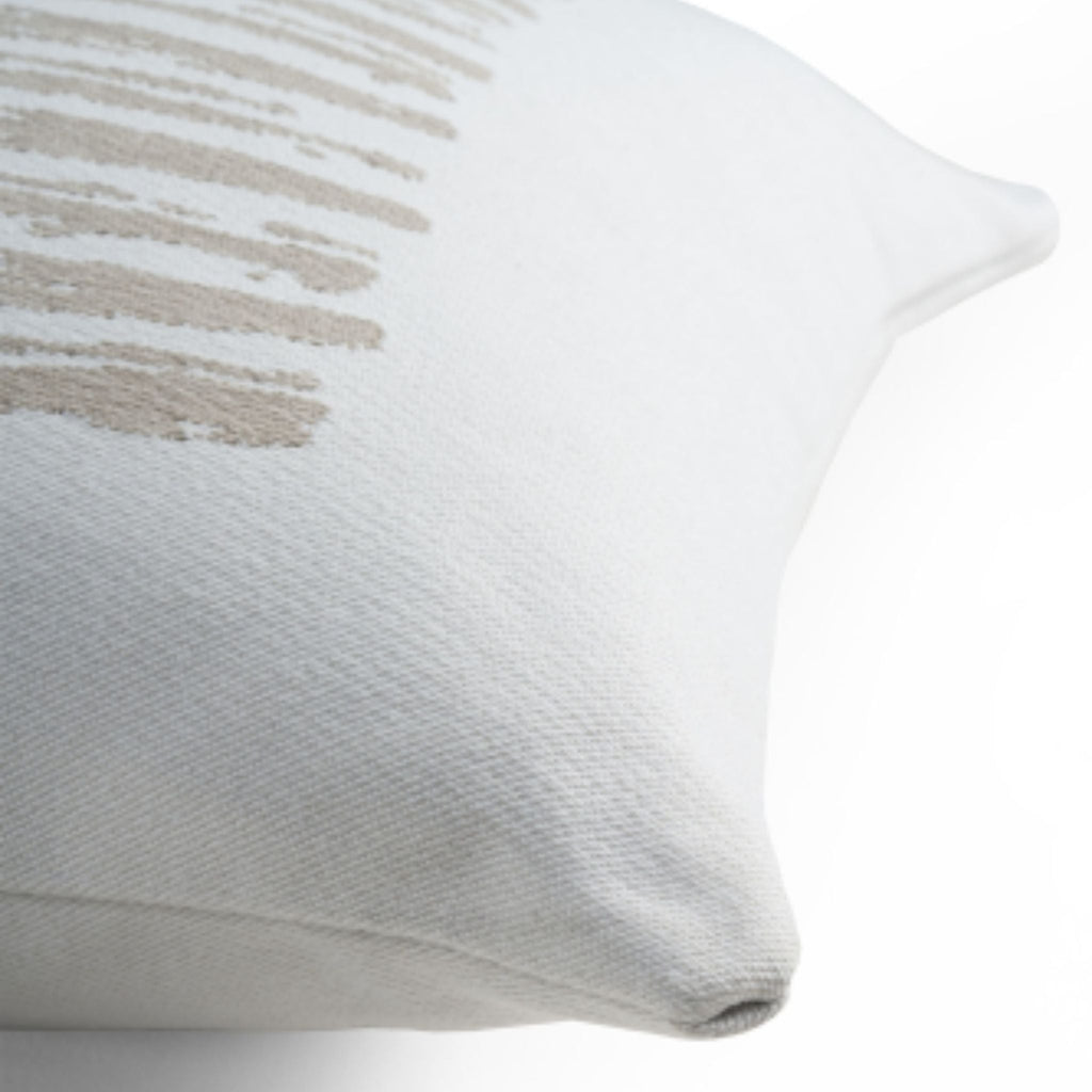 Outdoor Cushion, White Linear Square - Sage InteriorsethnicraftCushion