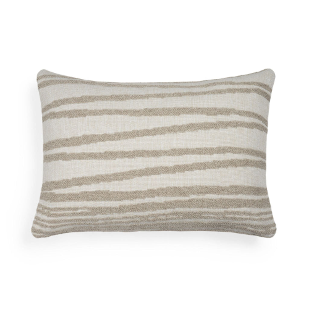 Outdoor Cushion, White Stripes - Sage InteriorsethnicraftCushion