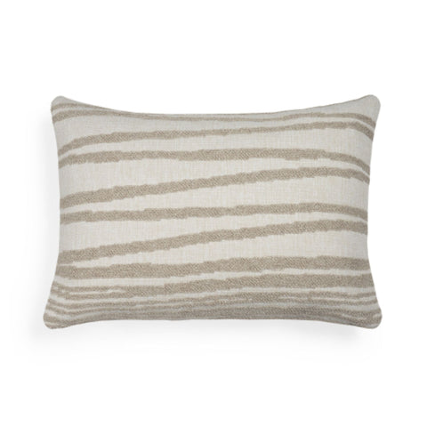 Outdoor Cushion, White Stripes - Sage InteriorsethnicraftCushion