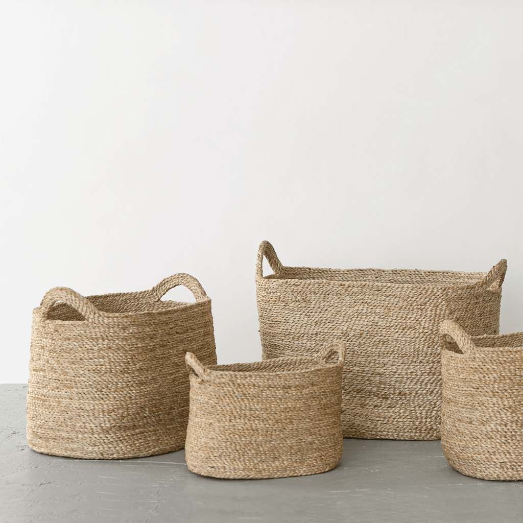 Oval Jute Basket, Large Natural - Sage InteriorsWill & Atlasbasket