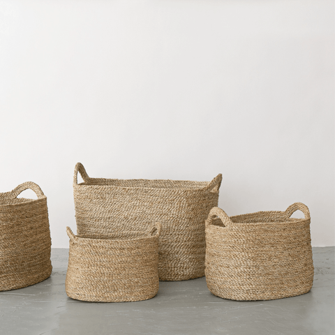 Oval Jute Basket, Large Natural - Sage InteriorsWill & Atlasbasket