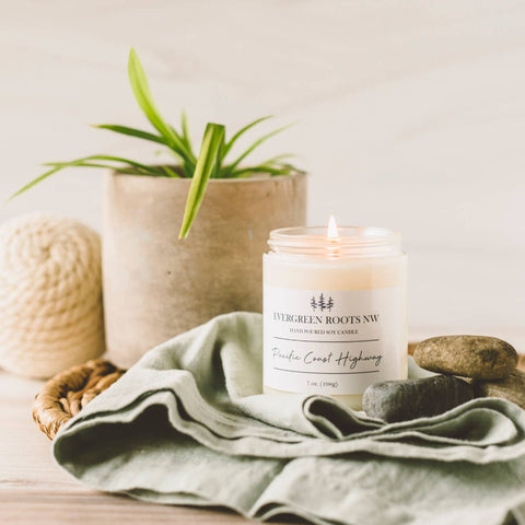 Pacific Coast Highway 8 Oz Soy Candle - Sage InteriorsEvergreen Roots NW