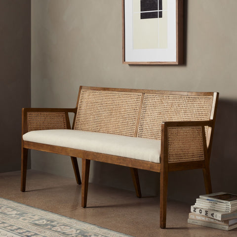 Parawood Caned Accent Bench - Sage InteriorsFHAccent Bench