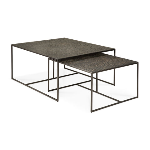 Pentagon Nesting Coffee Table Set - Sage Interiorsethnicraftcoffee Table